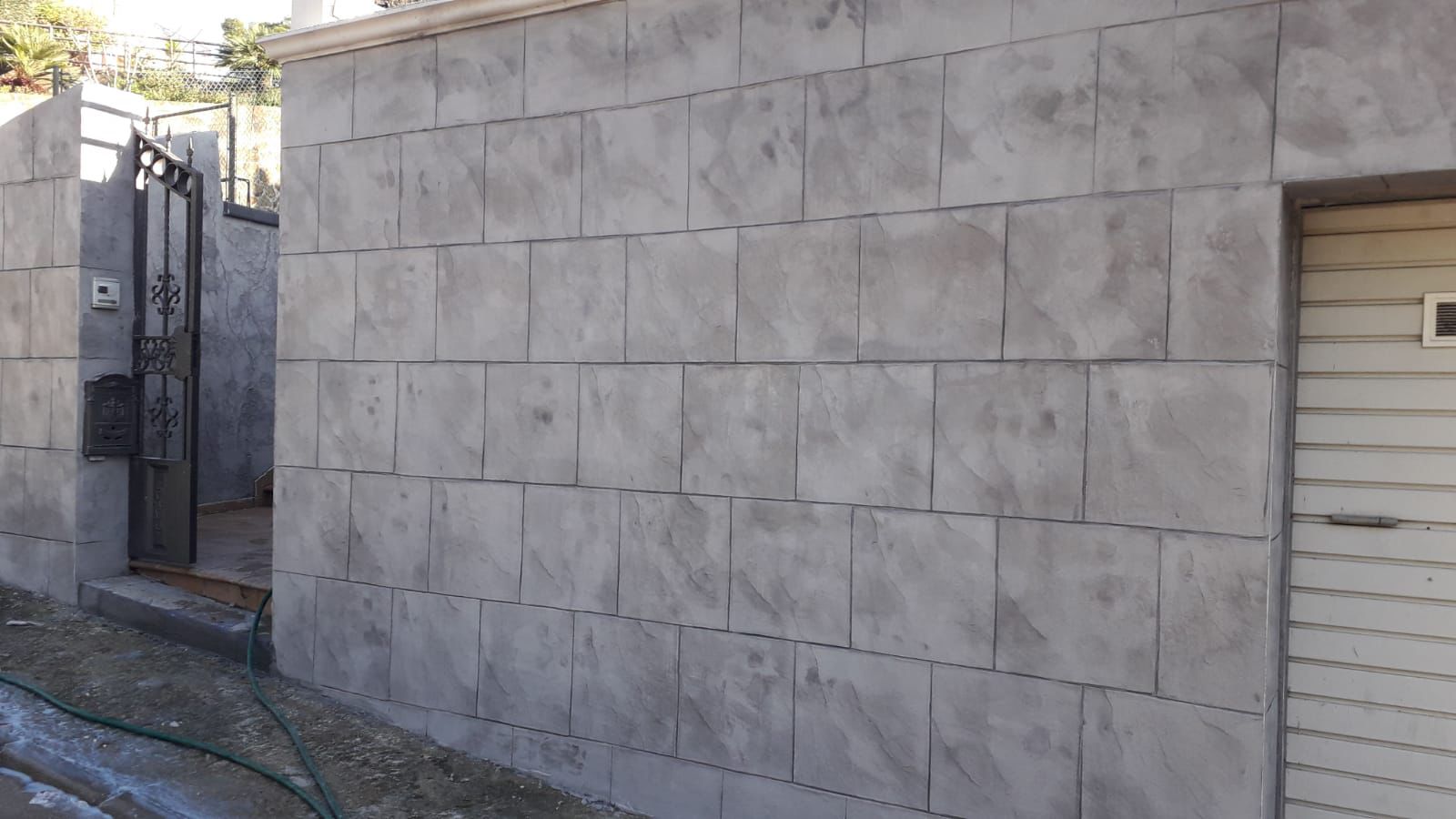 Beton amprentat – spațiu exterior modern
