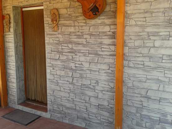 Beton amprentat – model geometric decorativ