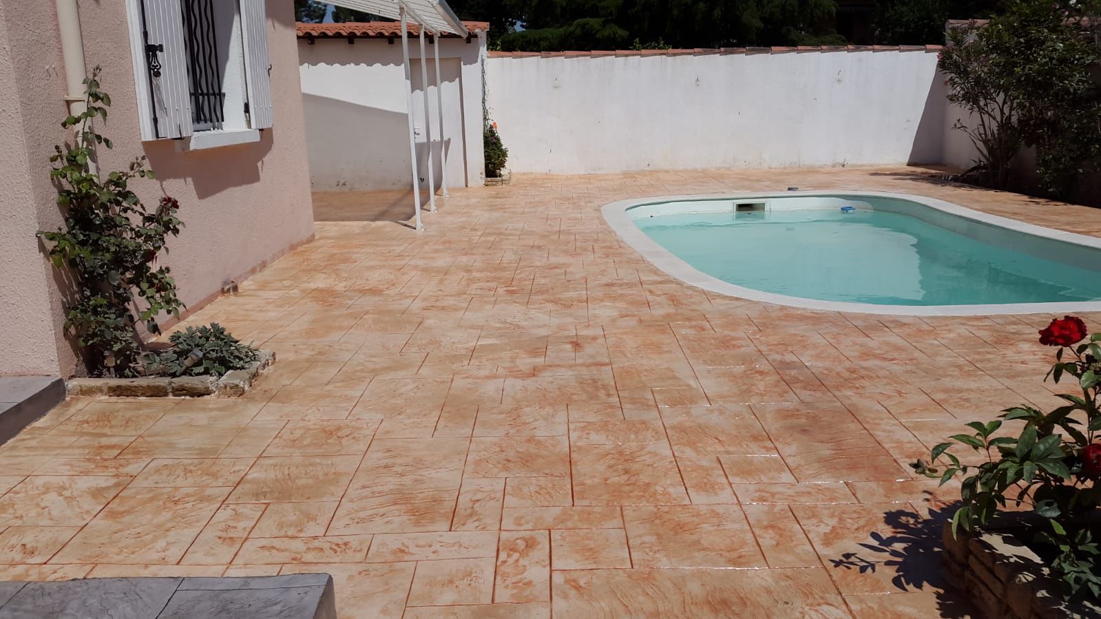 Beton amprentat exterior – lucrare finalizată
